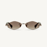 Capella - Shiny Rose Gold / Brown Marble