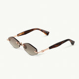 Capella - Shiny Rose Gold / Brown Marble
