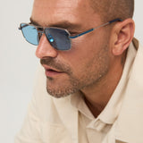 Goldie - Shiny Silver / Navy