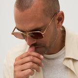 Goldie - Shiny Yellow Gold / Bordeaux