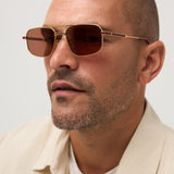 Goldie - Shiny Yellow Gold / Bordeaux