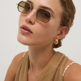 Grant - Shiny Light Gold / Cedar Brown
