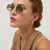 Grant - Shiny Light Gold / Cedar Brown