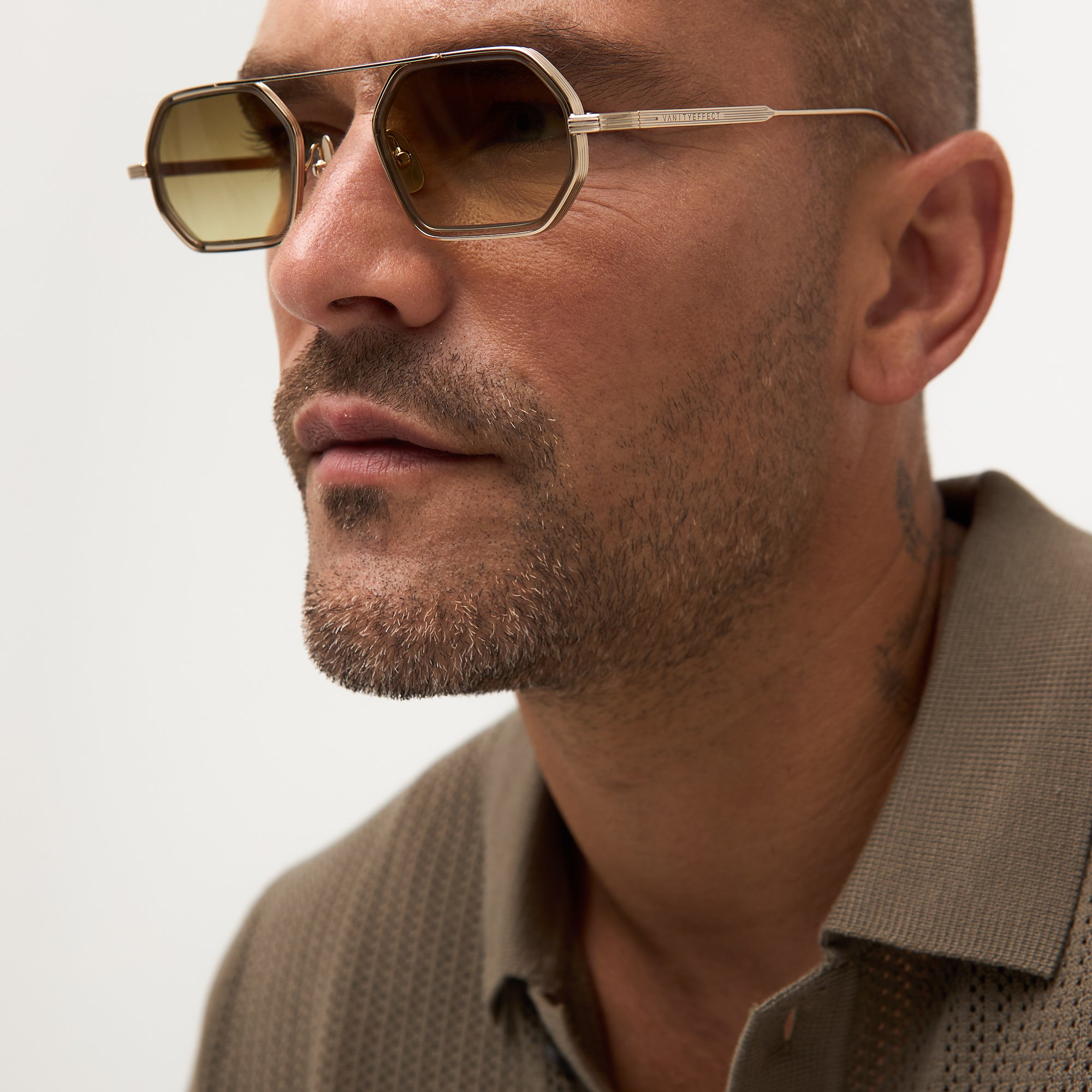 Grant - Shiny Light Gold / Cedar Brown