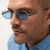 Lucca - Shiny Silver / Navy