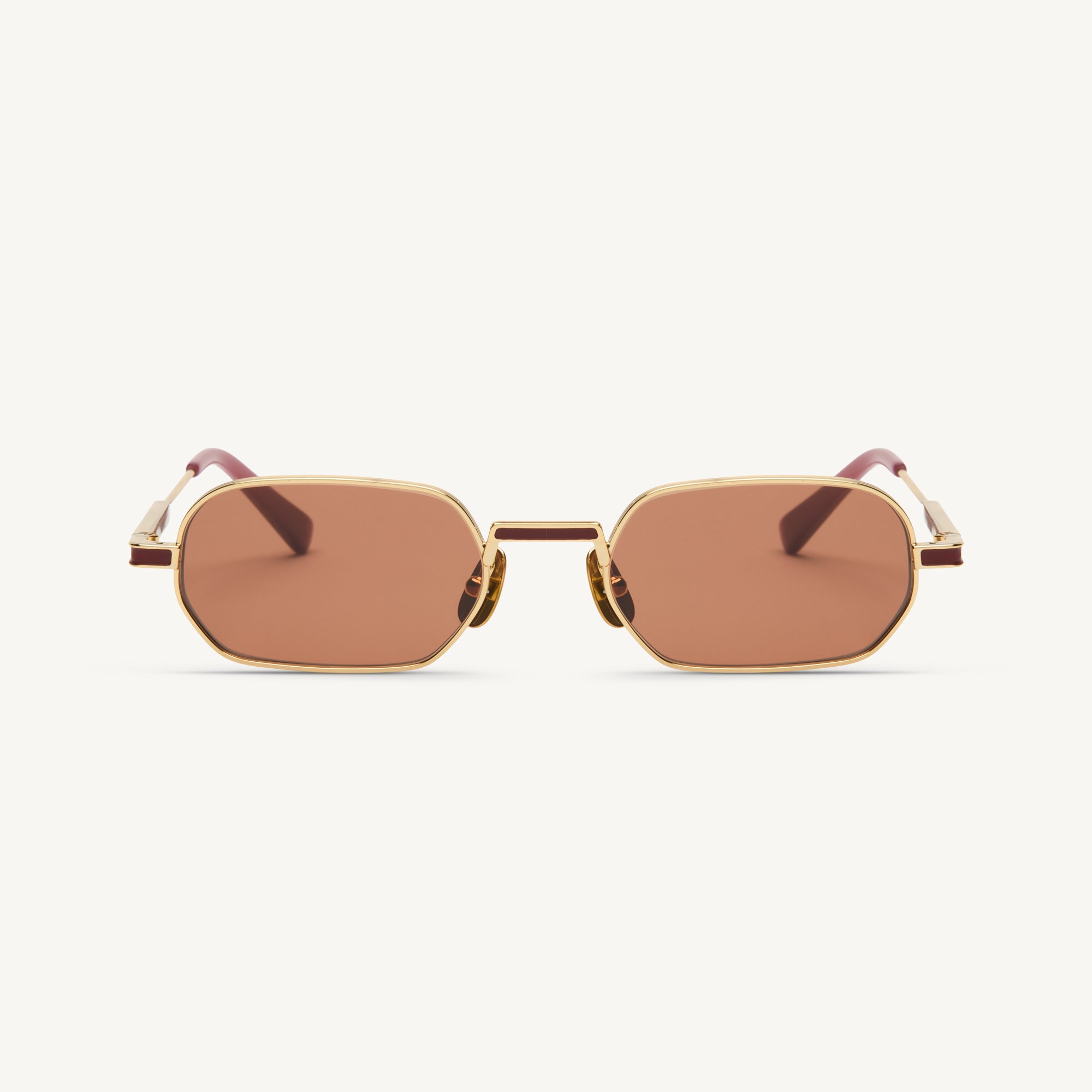 Lucca - Shiny Yellow Gold / Bordeaux