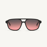 Magnus - Black - 58 Grey Red Gradient