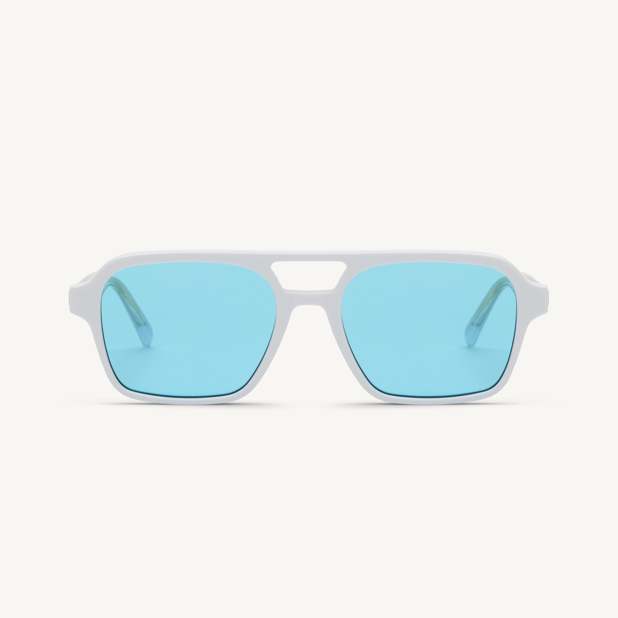 Waxy - White / Ocean Blue