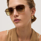 West - Shiny Light Gold / Cedar Brown