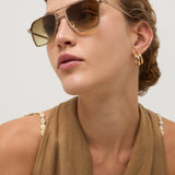 West - Shiny Light Gold / Cedar Brown